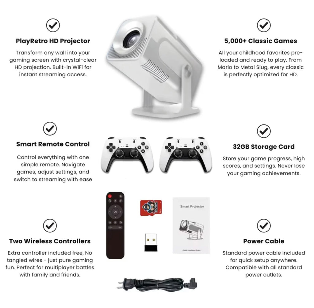 PlayRetro•game projector 🎮